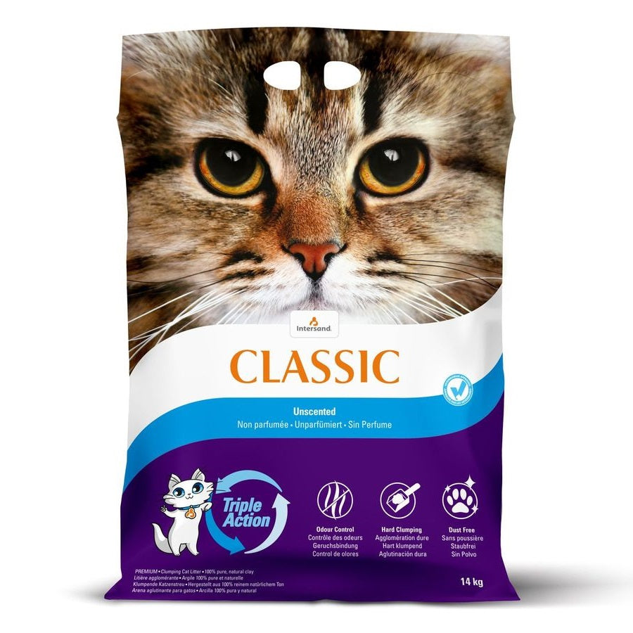 Intersand Classic Cat Litter Unscented 14kg