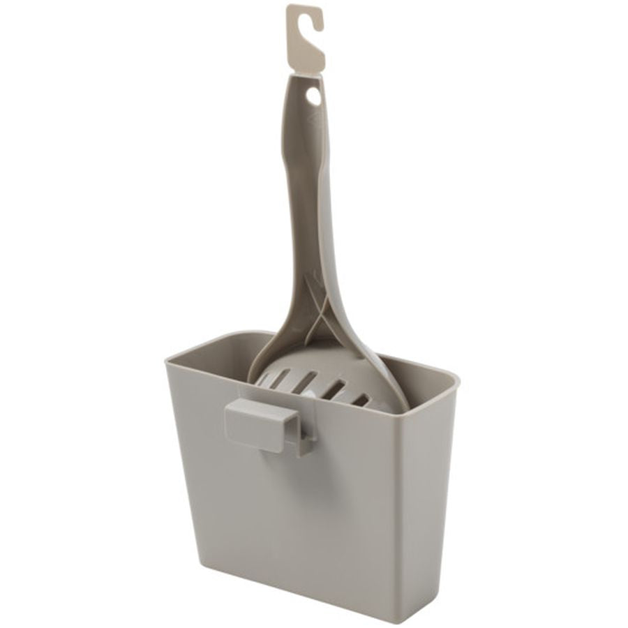 Moderna Handy Max with Caddy Cat Litter Scoop - Warm Grey