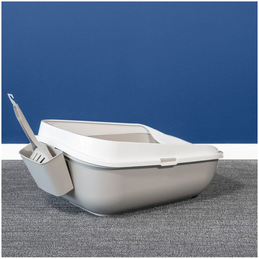 Moderna Handy Max with Caddy Cat Litter Scoop - Warm Grey