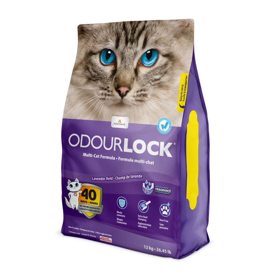 Intersand Odourlock Cat Litter Lavender 12kg bag
