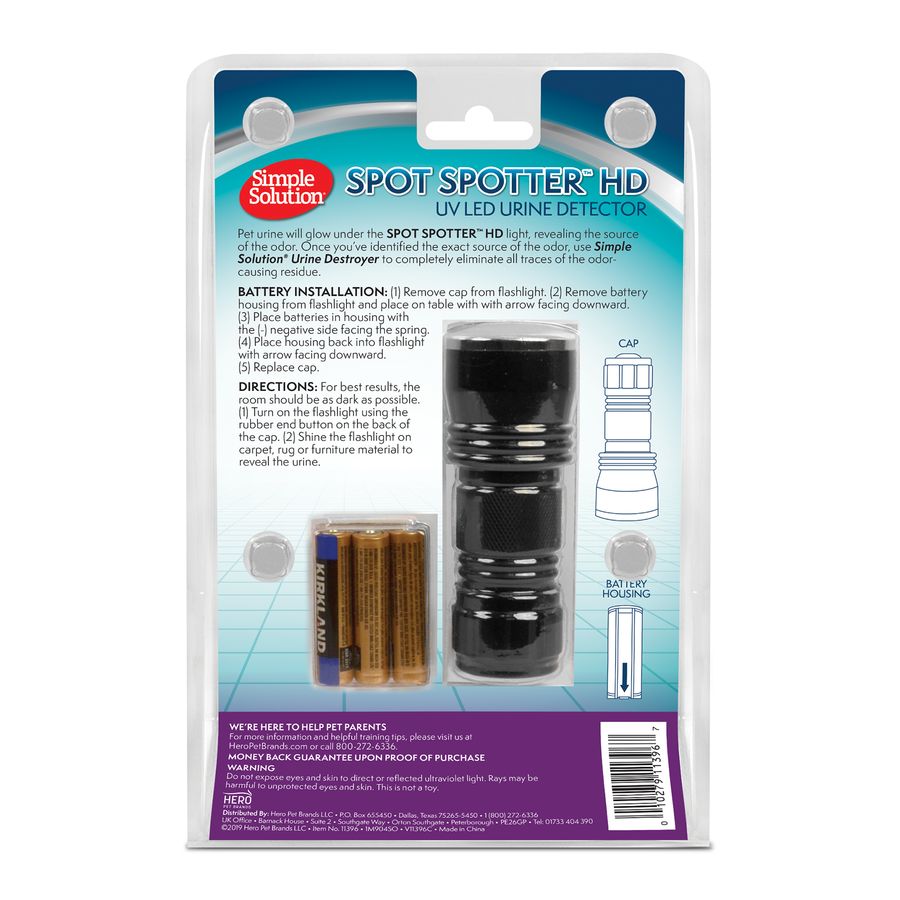 Simple Solution Spot Spotter HD UV Pet Urine Detector