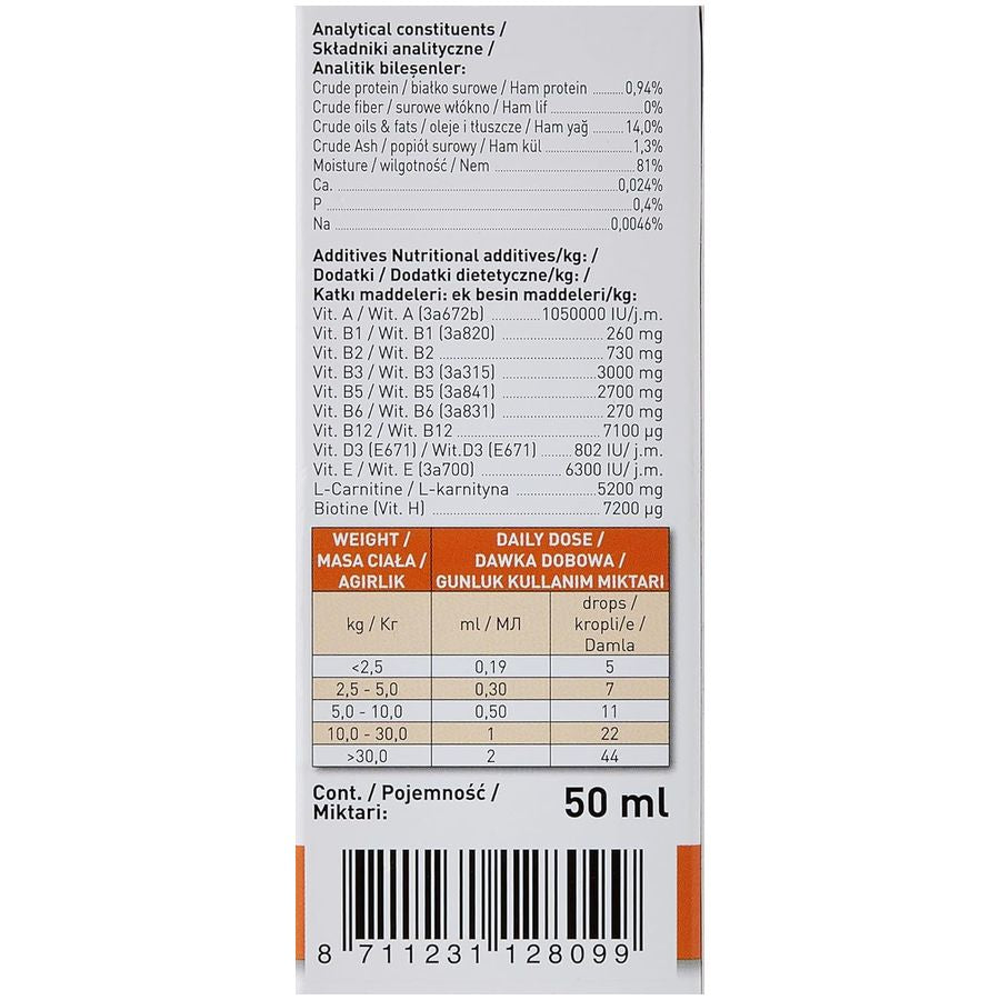 Beaphar Multi-Vit Liquid with Carnitine Dog 50 ml