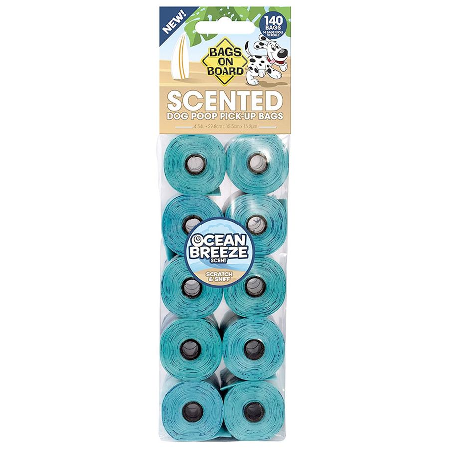 Bags on Board - Refill Bags - 140-piece pack - Ocean Breeze Scent