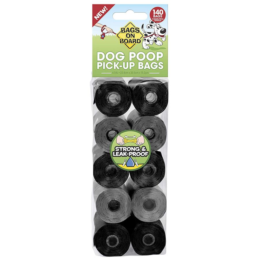 Bags on Board - Refill Bags - 140-piece pack - Black and Gray