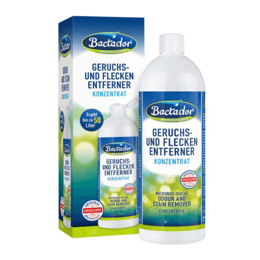 Bactador Odour & Stain Remover Concentrate 500mL bottle