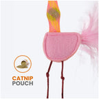 FOFOS Flick Tube Flamingo Cat Toy
