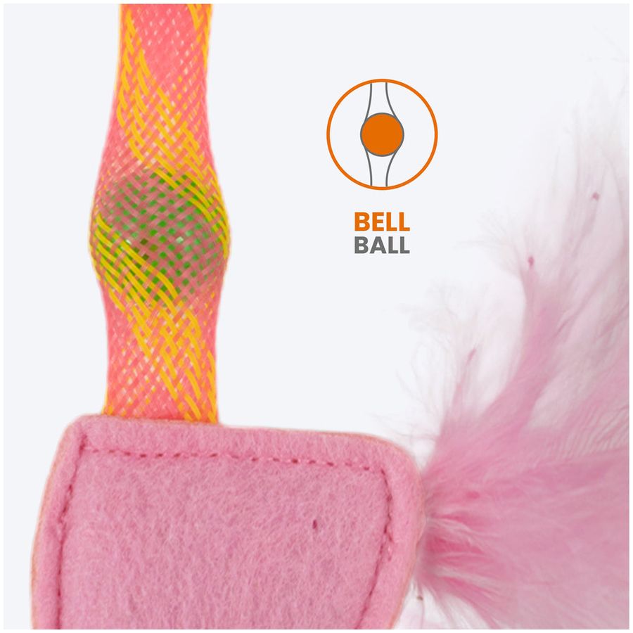 FOFOS Flick Tube Flamingo Cat Toy