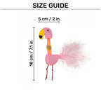 FOFOS Flick Tube Flamingo Cat Toy
