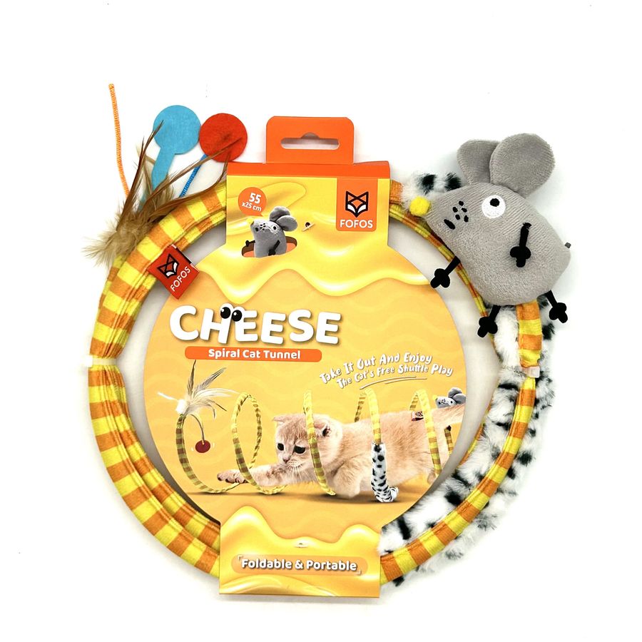 FOFOS Safari Spiral Tunnel Cat Toy