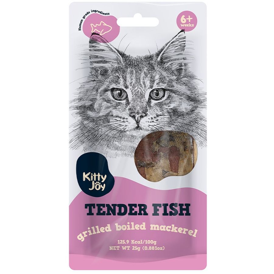 Kitty Joy Grilled Boiled Mackerel Cat Treats 25g