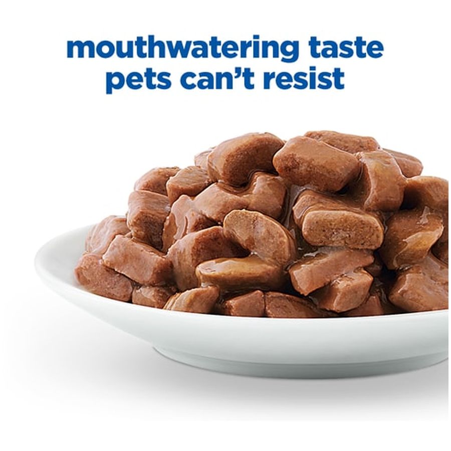 Hills VE Multi-Benefit + Weight Low Fat + High Fibre with slow cooked chicken 85g pouch