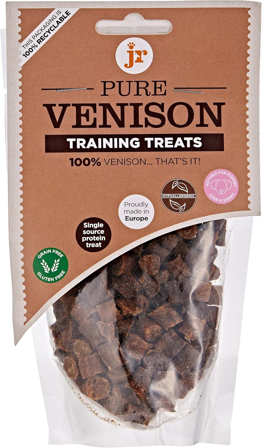 Pure VENISON Training Treats 85g per pouch