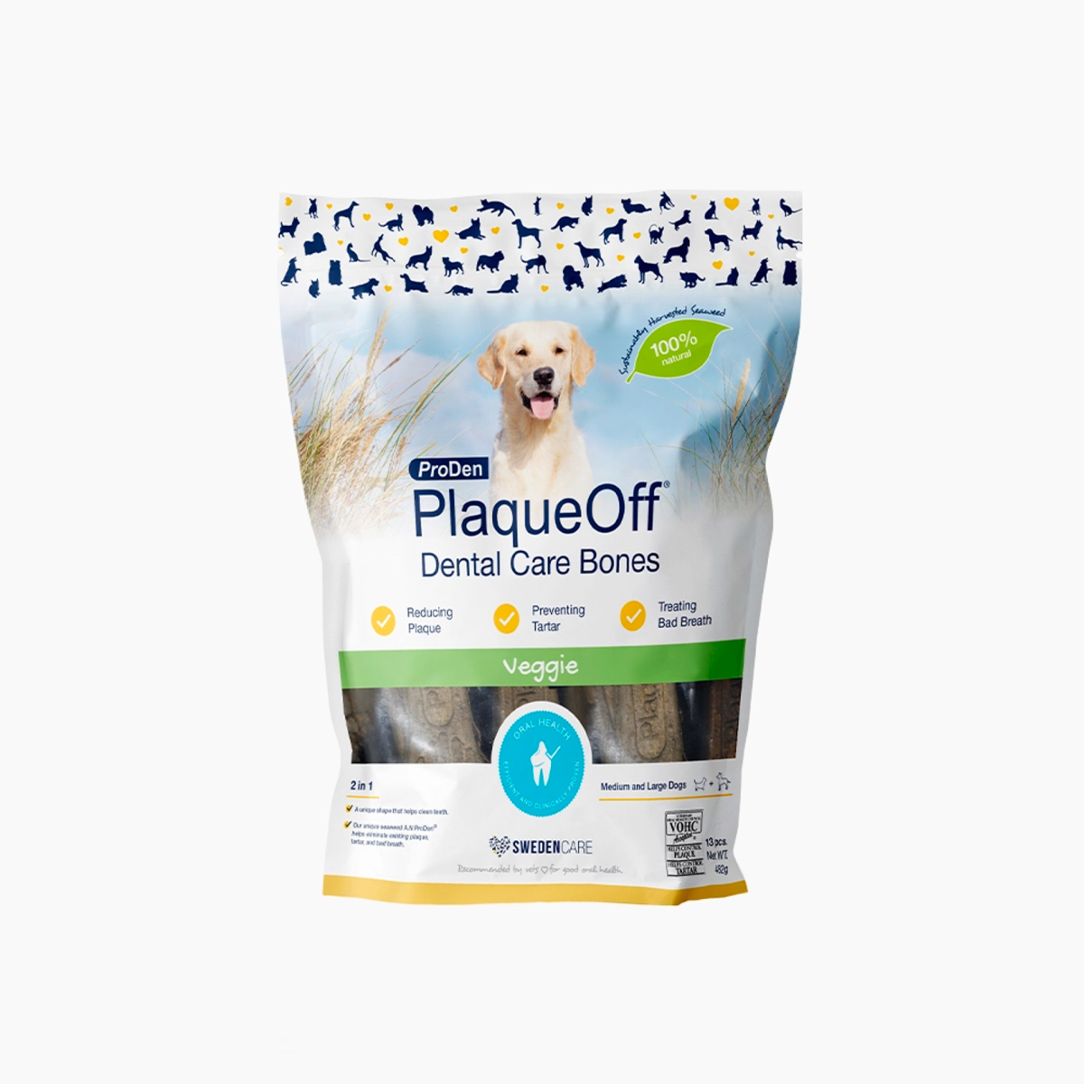 PlaqueOff Dental Care Vegetable Fusion 482g per pouch