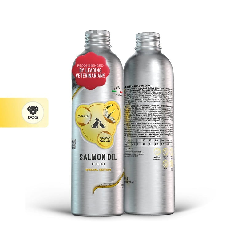 O2 Pets Skin Salmon Oil Omega Gold 500ml per bottle