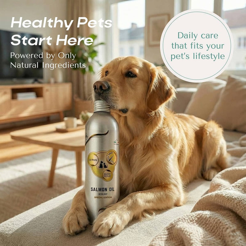 O2 Pets Skin Salmon Oil Omega Gold 500ml per bottle