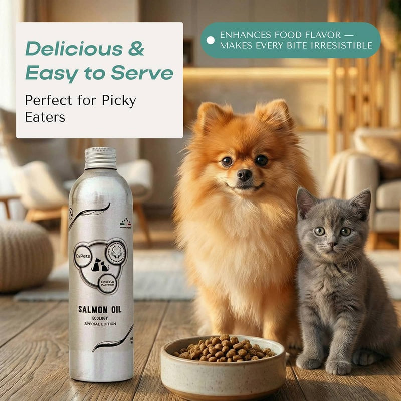 O2 Pets Teeth and Stomach Omega Platinum 250mL bottle