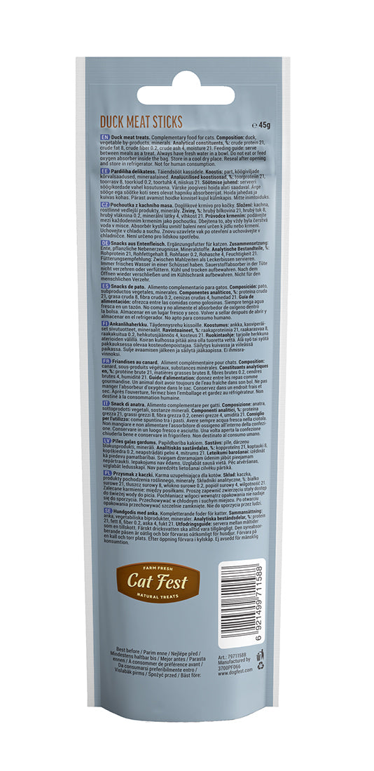 Cat Fest Meat Sticks Duck for cat 45g