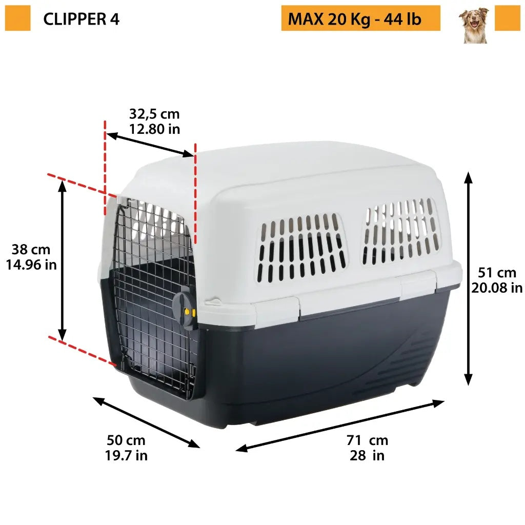 Ferplast Clipper 4 Carrier - IATA Compliant - 71x50xH51 cm