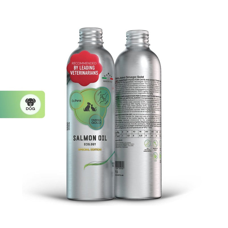 O2 Pets Joint Salmon Oil Omega Gold 250ml per bottle