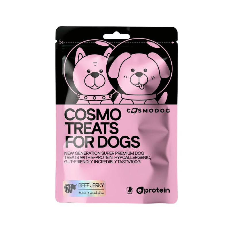 Cosmo Treats for Dogs Beef Jerky 100g per pouch