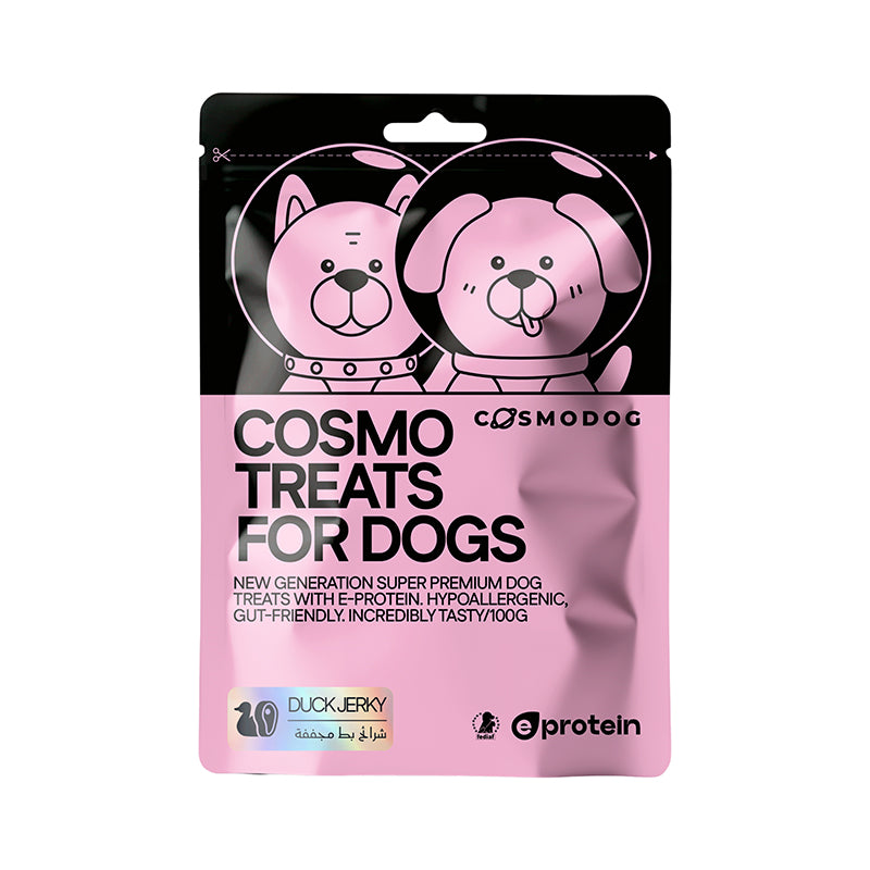 Cosmo Treats for Dogs Duck Jerky 100g per pouch