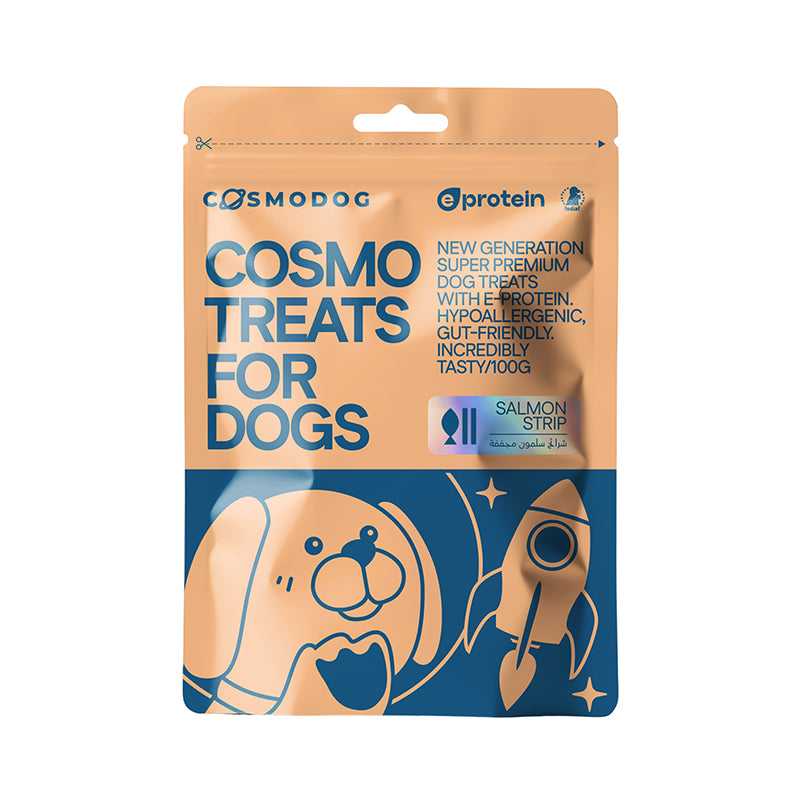 Cosmo Treats for Dogs Salmon Strip 100g per pouch