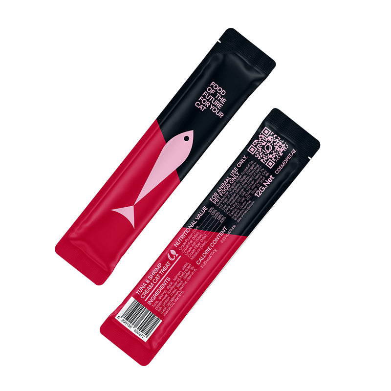 Cosmo Treats for Cats Tuna & Shrimp Cream 84g per pouch