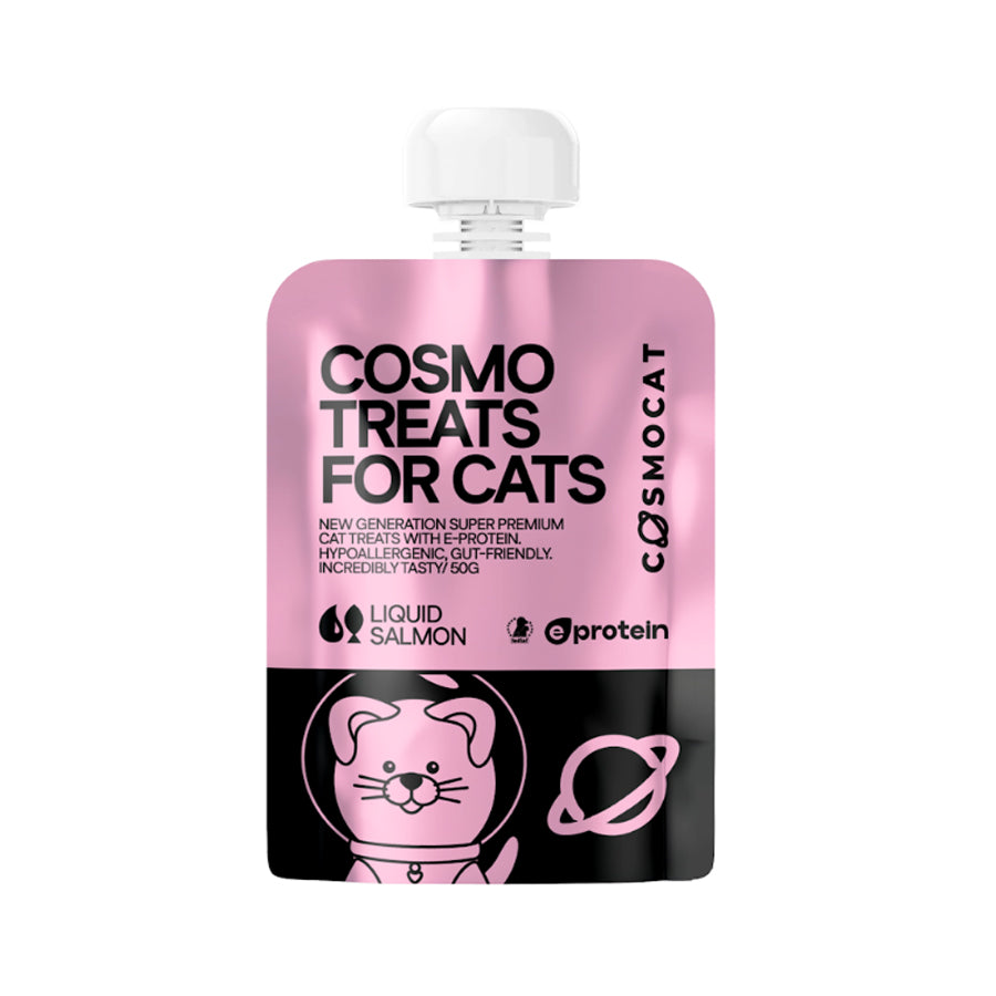 Cosmo Treats for Cats Salmon cream 50g per pouch
