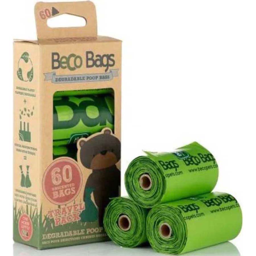 Beco Bags Unscented Poo Bags 60-piece per box