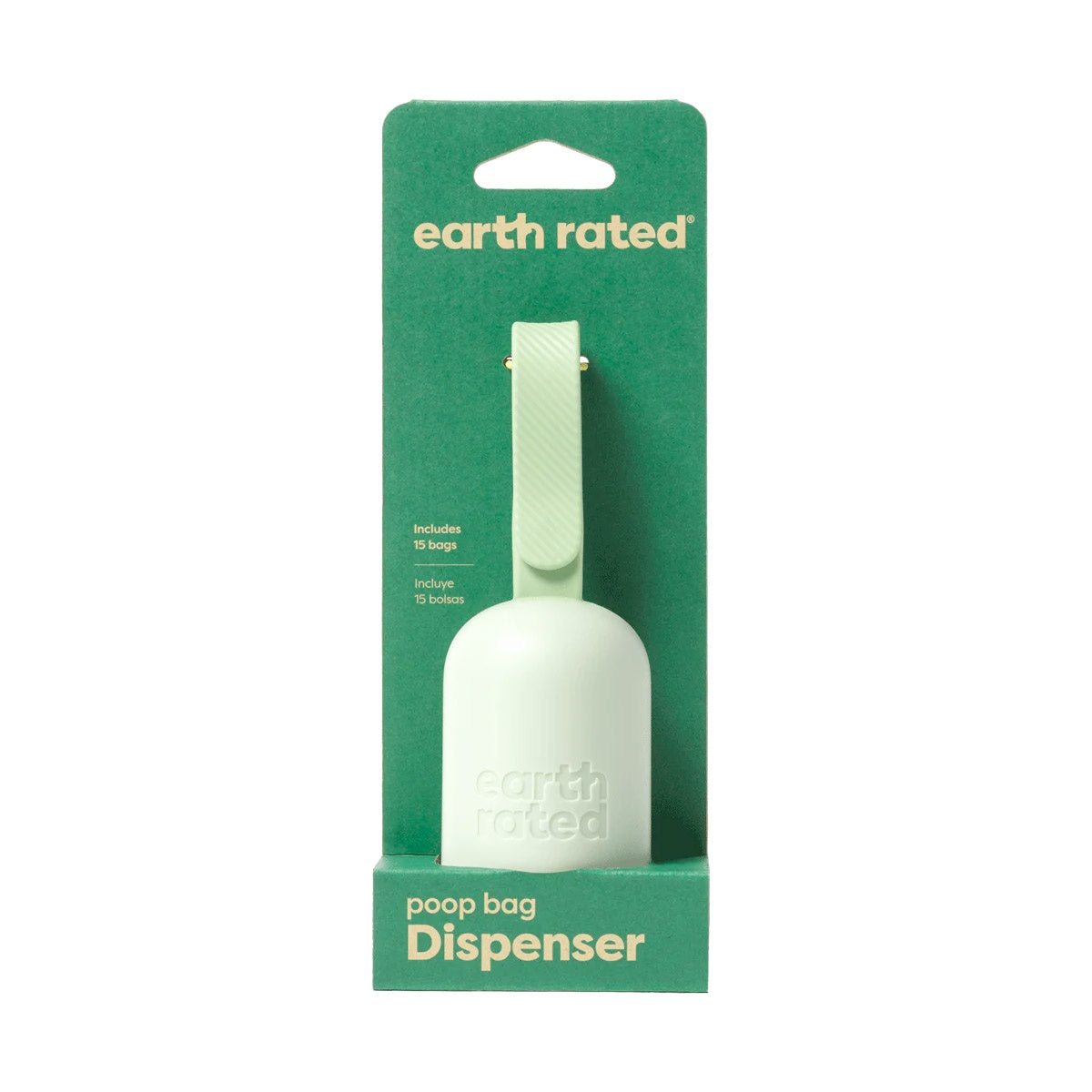 Earth Rated Poop Bag Dispenser with 15 Bags Unscented