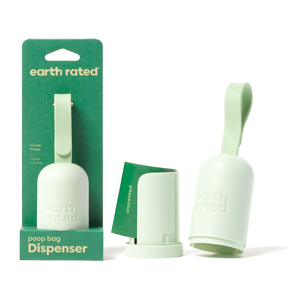 Earth Rated Poop Bag Dispenser with 15 Bags Unscented
