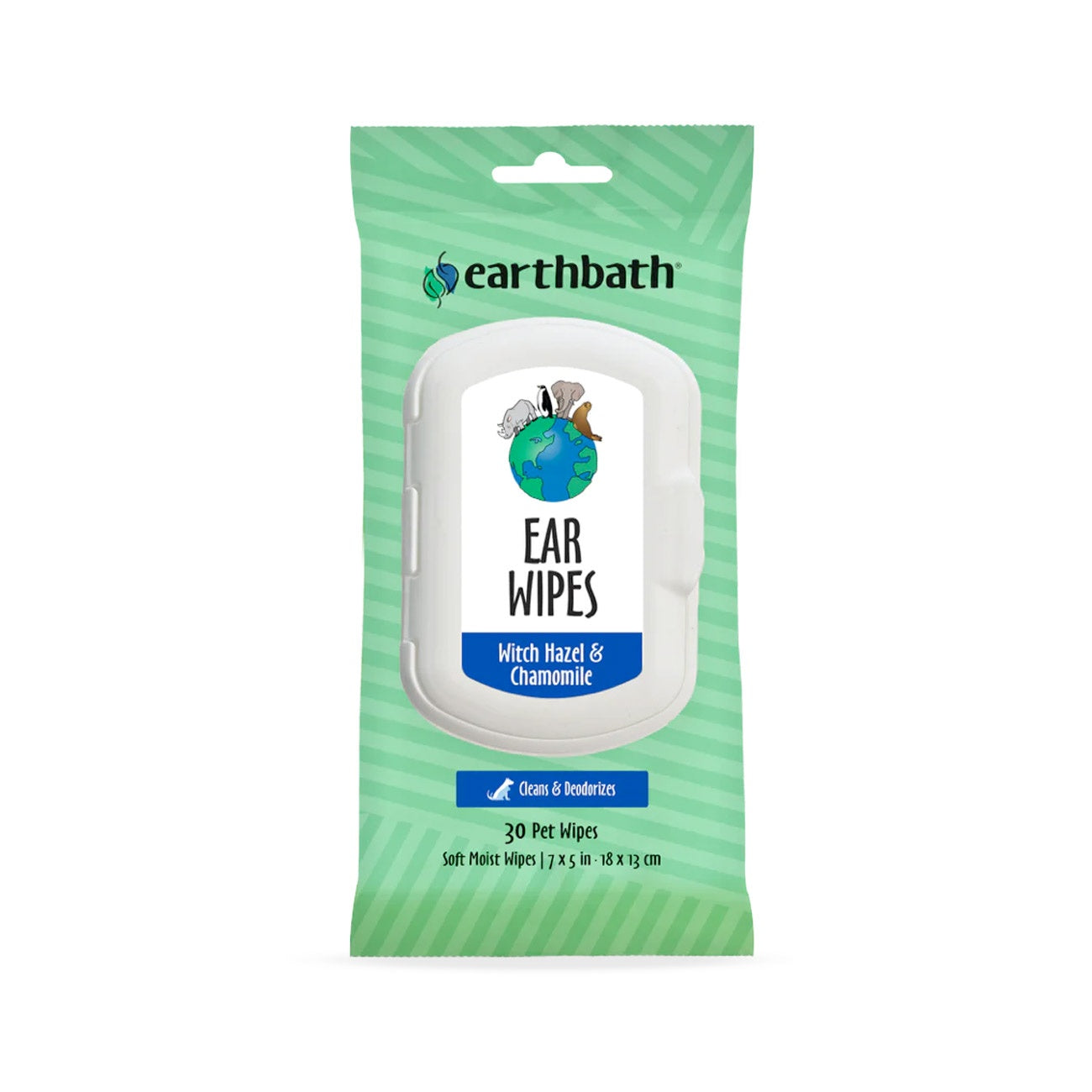 Earthbath Ear Wipes Witch Hazel & Chamomile 30pcs