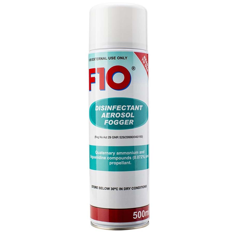 F10 Disinfectant Aerosol Fogger 500mL per bottle
