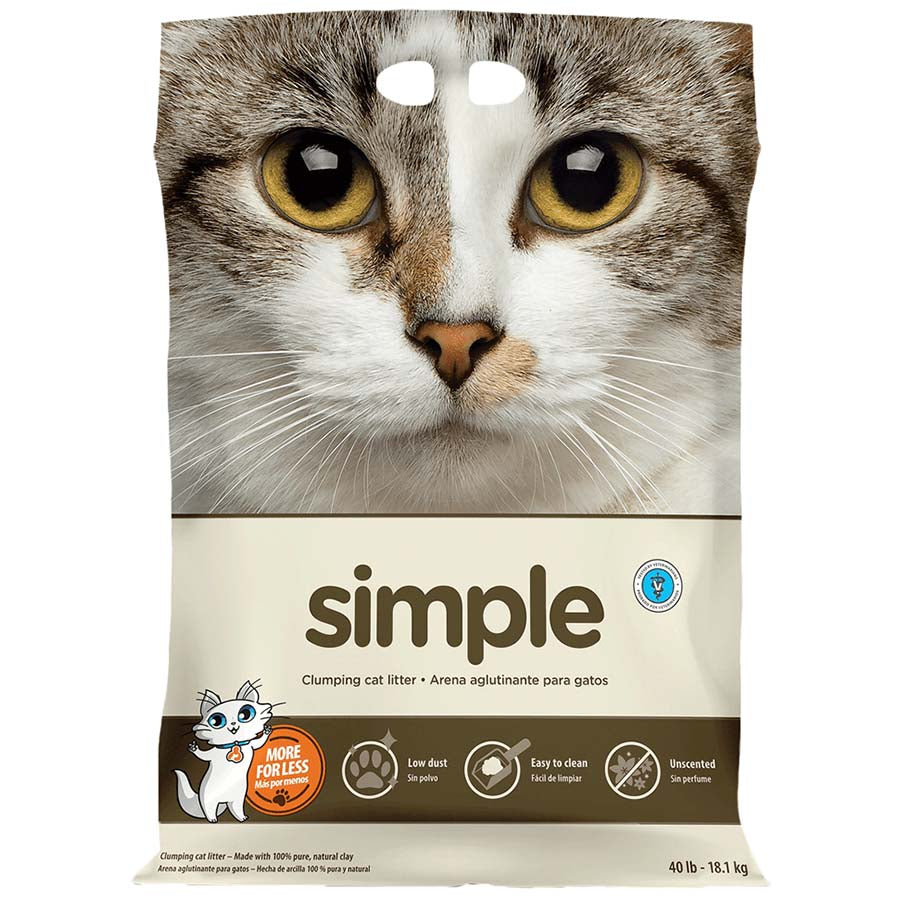 Intersand Simple Cat Litter Unscented 18kg