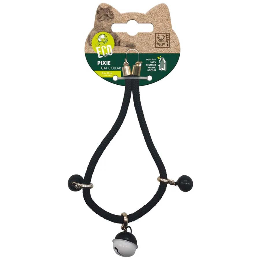 M-PETS Pixie Cat Eco Collar Black