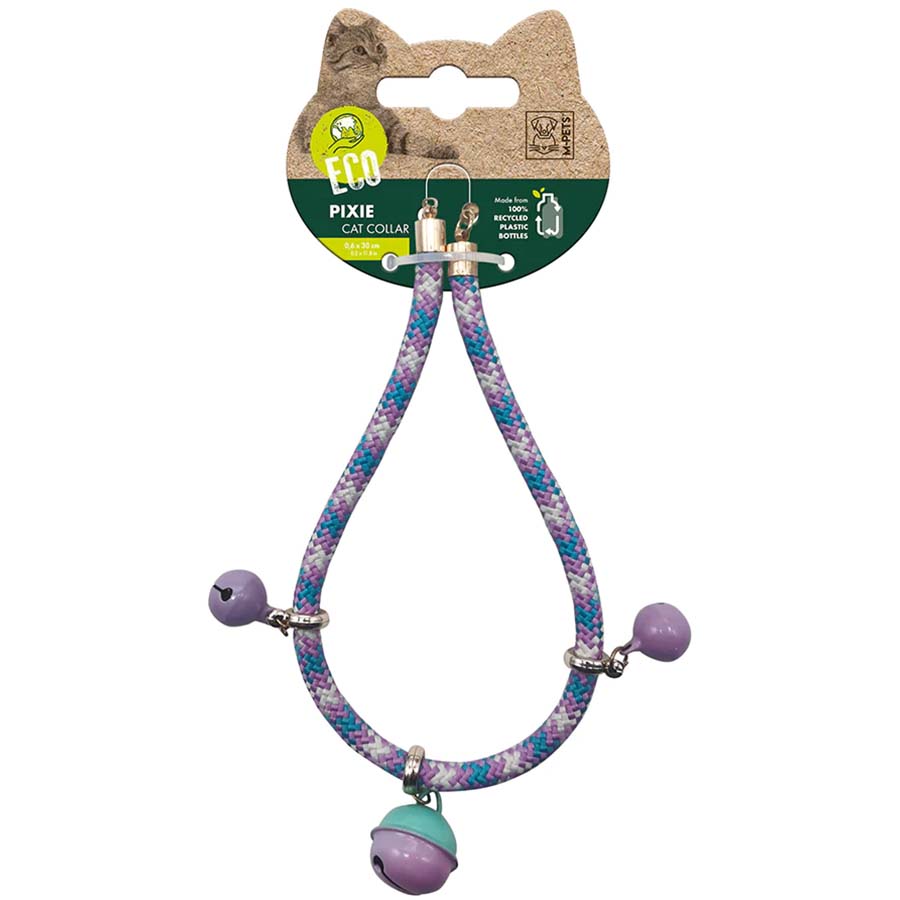 M-PETS Pixie Cat Eco Collar Purple & Teal