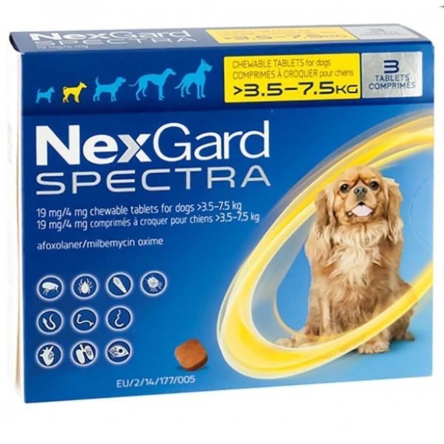 NexGard Spectra Dog Small (3.5-7.5kg) per tablet