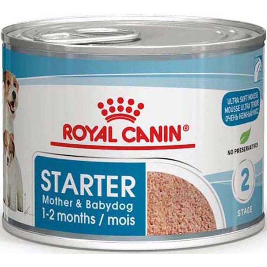 RC MD Canine Starter Mousse 195g can