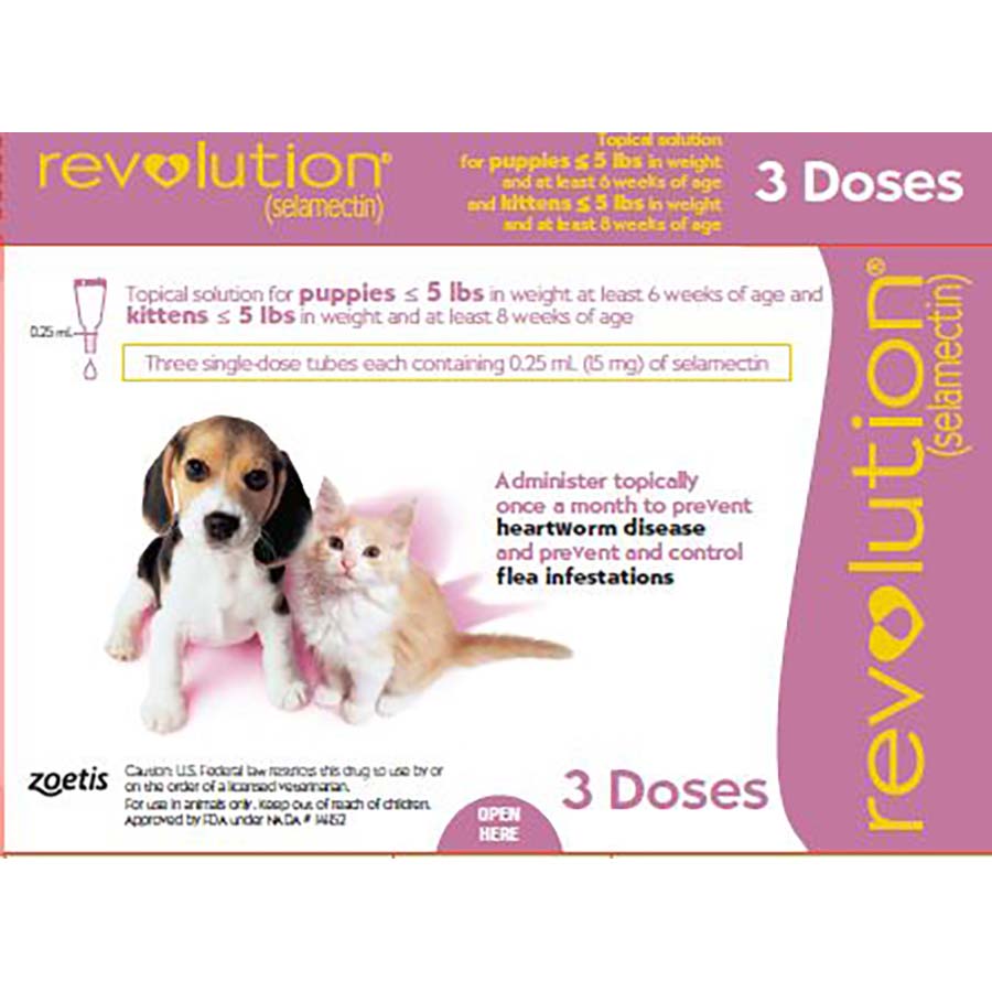 Revolution for Puppies and Kittens 15mg per pipette
