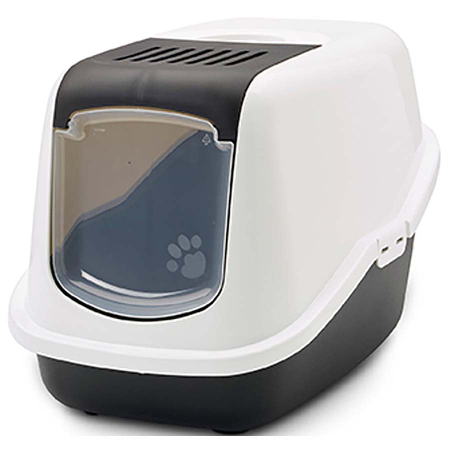 Savic Nestor Cat Litter Box - Black