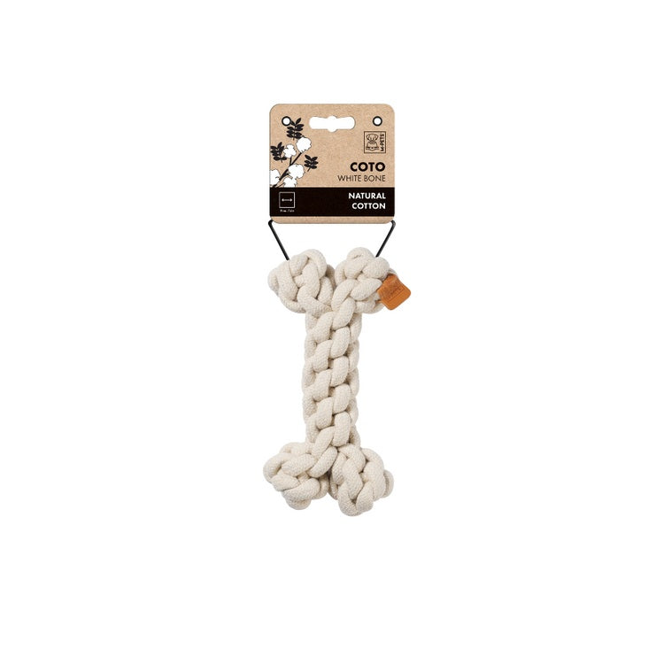 M-Pets Coto White Bone Eco-Friendly Dog Toy - Small