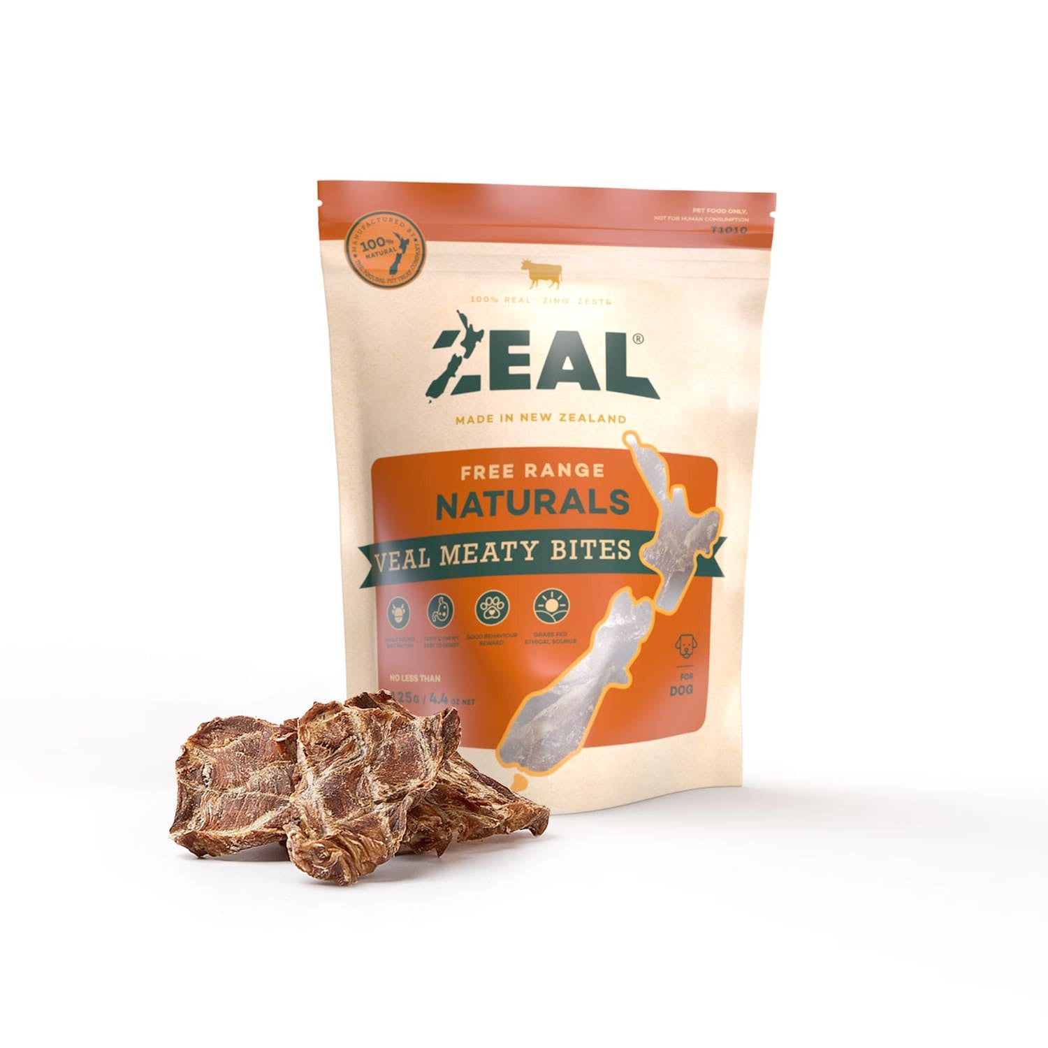 Zeal Veal Meaty Bites 125g pouch