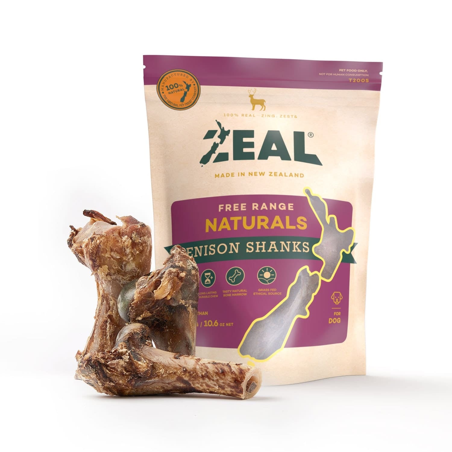 Zeal Venison Shanks (2pcs) 300g pouch