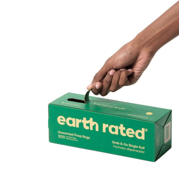 Earth Rated Dog Poop Bags Bulk Single Roll 300 Bags