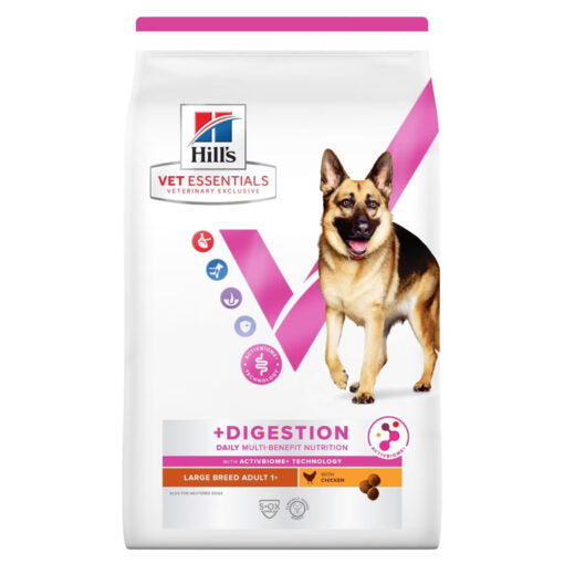 Hill's VE Multi-Benefit + Digestion Adult Large Breed Chicken 14kg bag