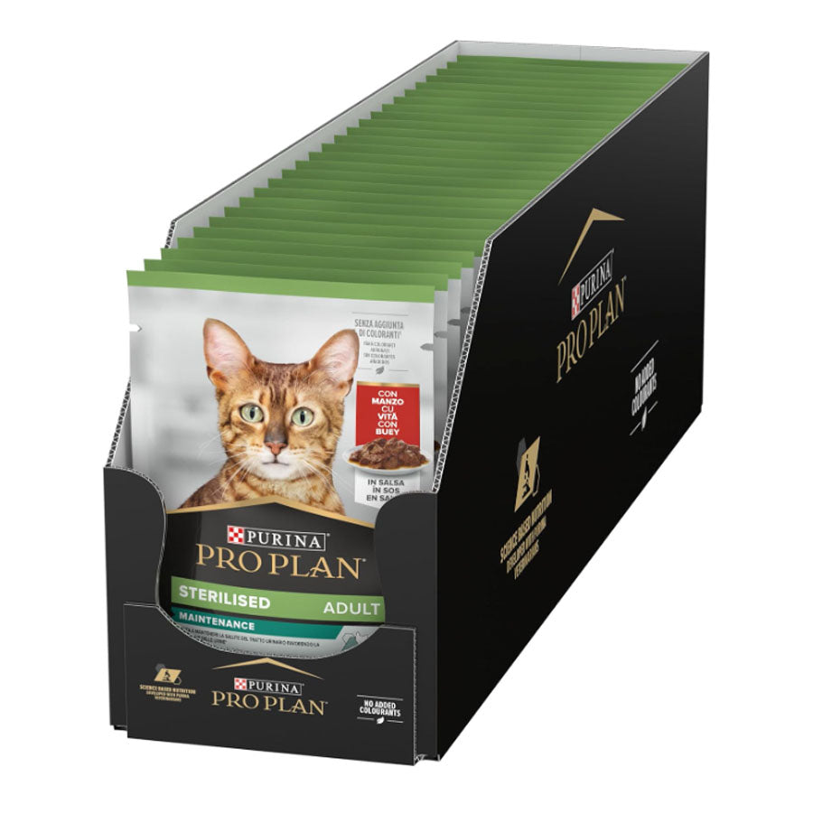 Pro Plan Feline Sterilised Beef Gravy Multipack 10x85g