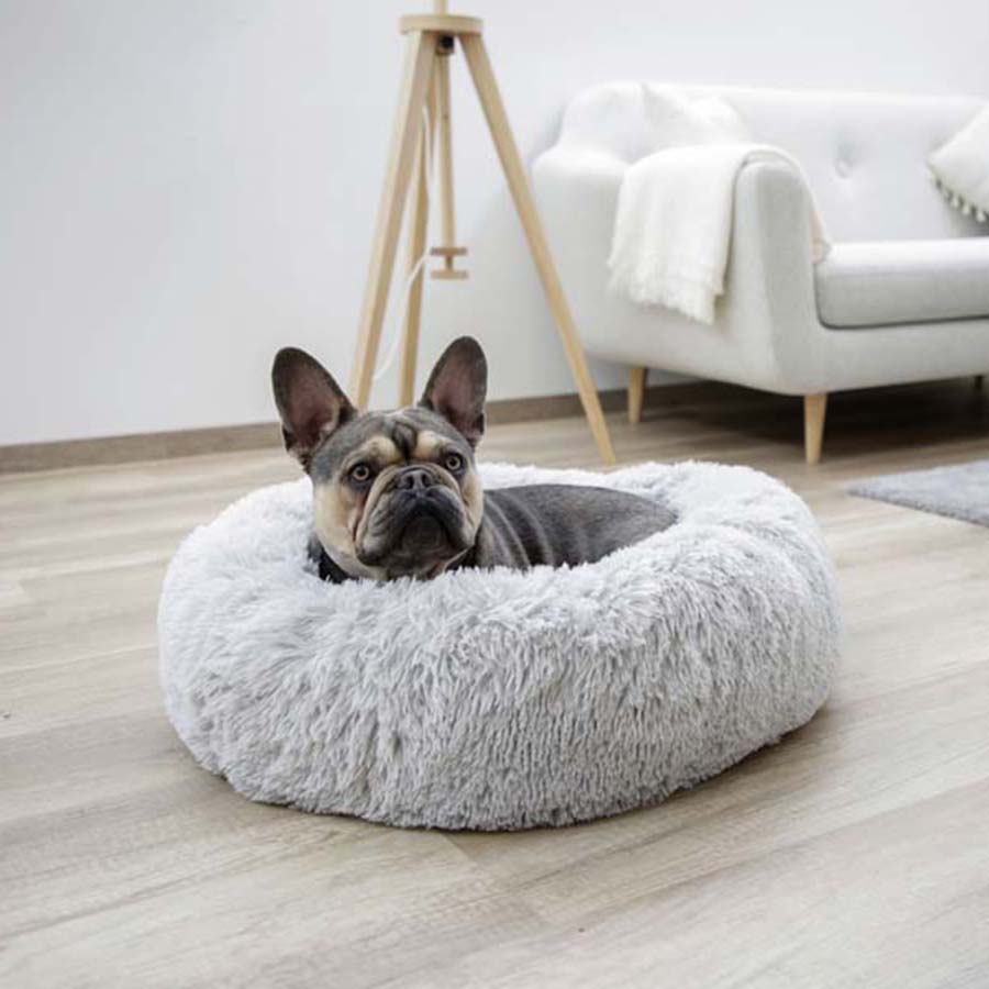 Kerbl Cozy Pet Bed - Fluffy Grey 60cm