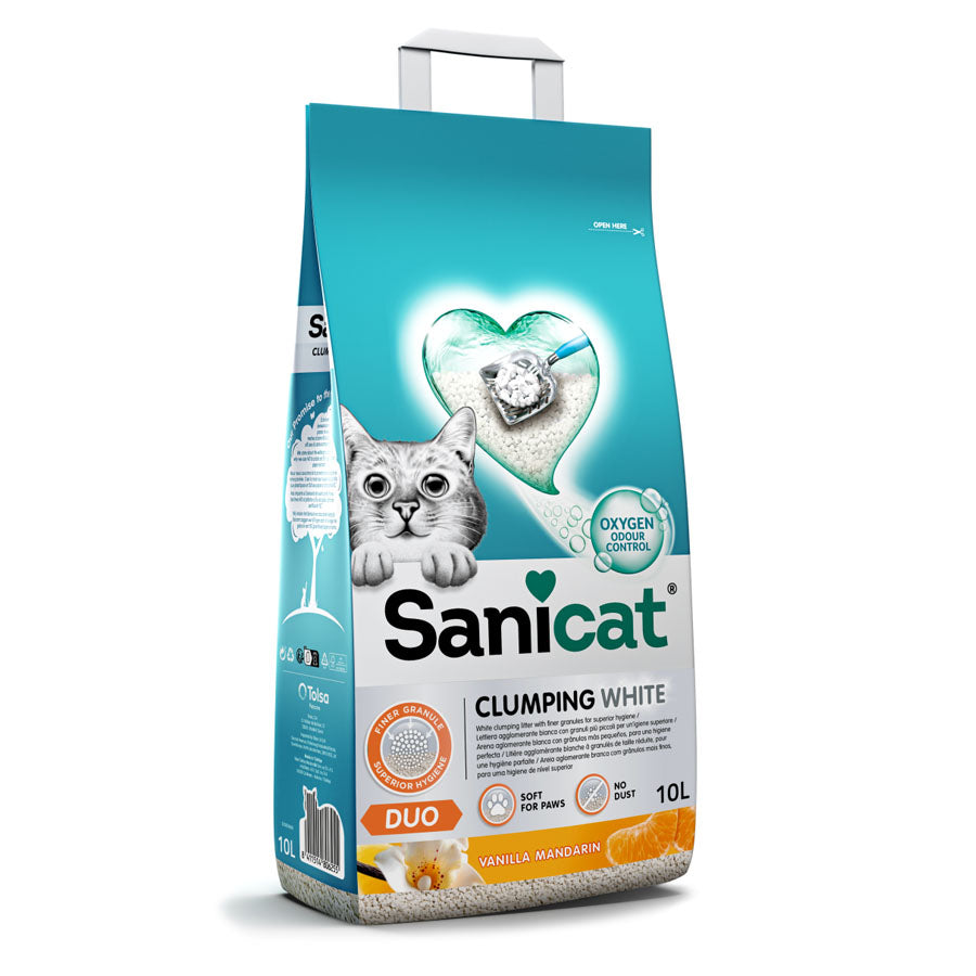 Sanicat Clumping White DUO 10L

