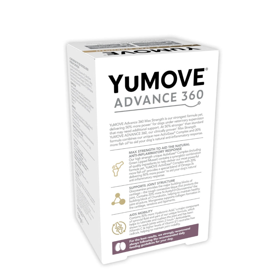 YuMOVE Advance 360 MAX for Dogs 120-tablet per box