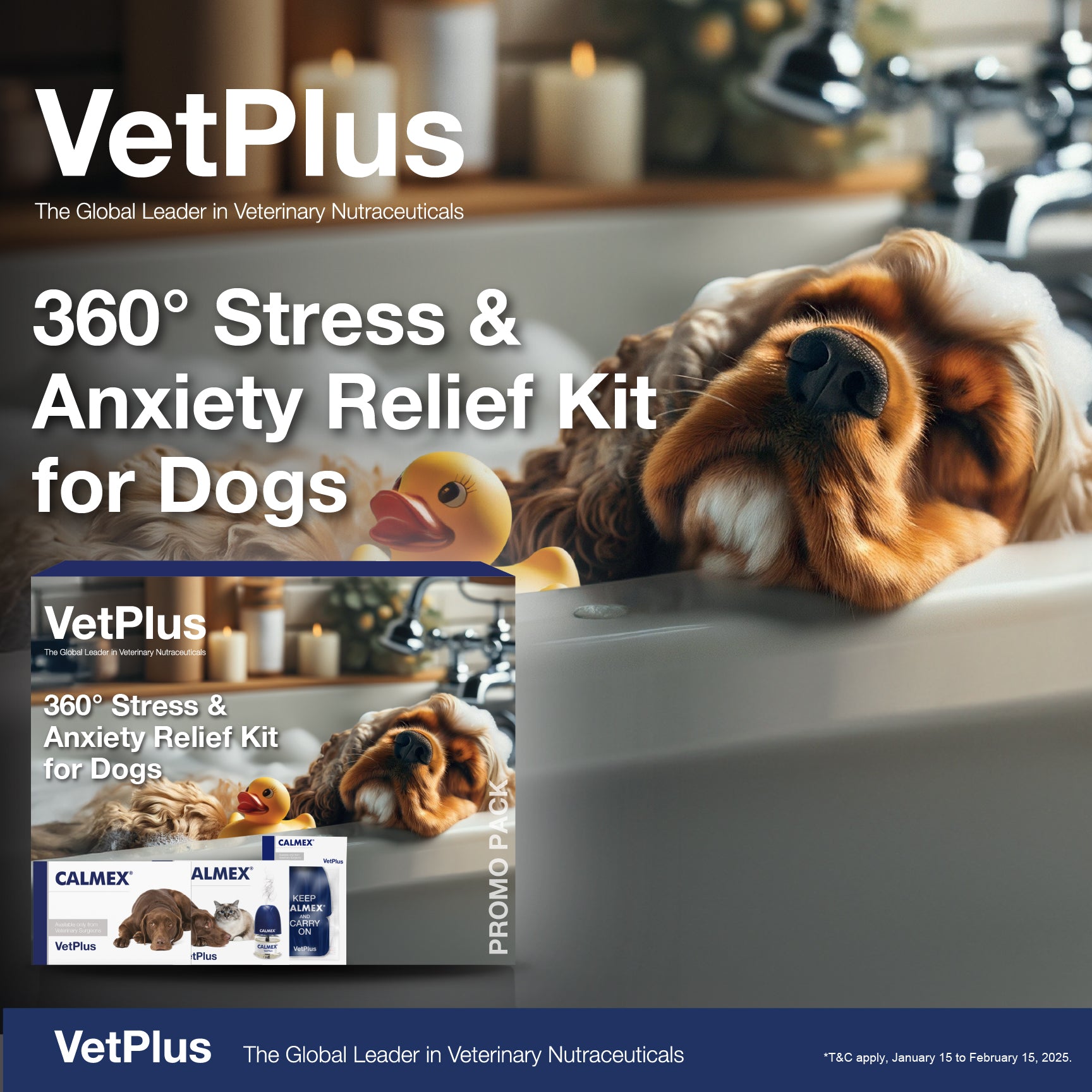 VetPlus Calmex 360¬∞ Stress Anxiety Relief Kit for Dogs